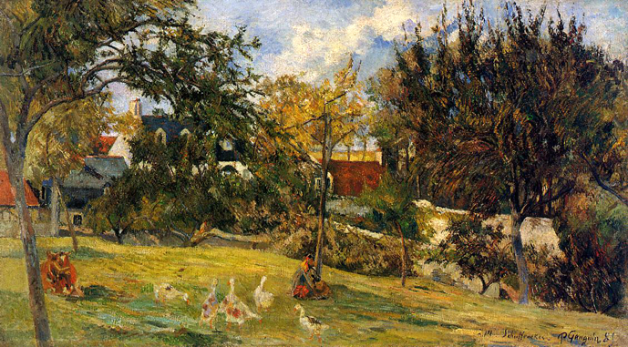 Geese in the Meadow: 1885