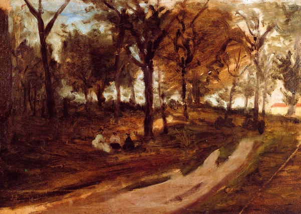 In the Forest, Saint-Cloud (sketch): 1873