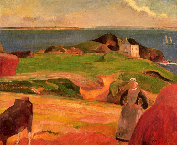 Landscape at le Pouldu, the Isolated House: 1889