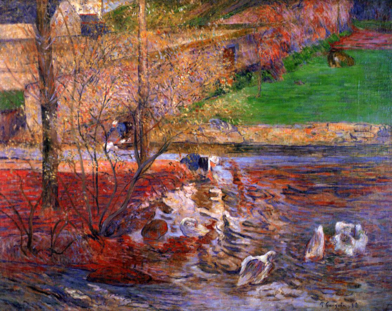 Landscape with Geese: 1888