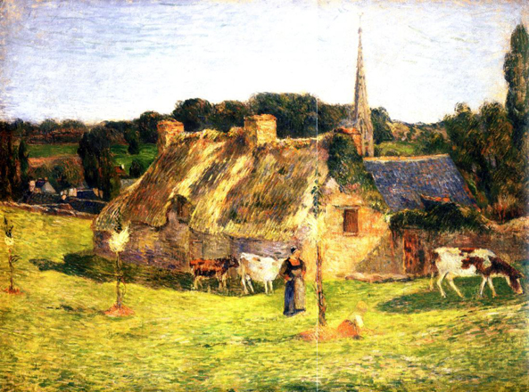 Lollichon Field and Pont-Aven Church: 1886