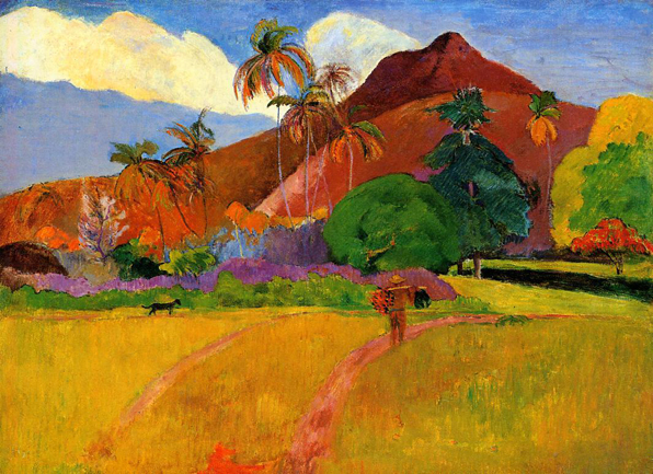 Mountains in Tahiti: ca 1891