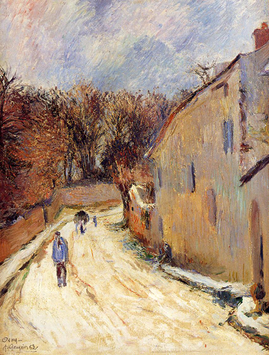 Osny, rue de Pontoise, Winter: 1883
