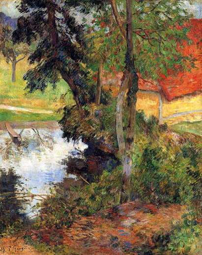 Red Roof by the Water: 1885