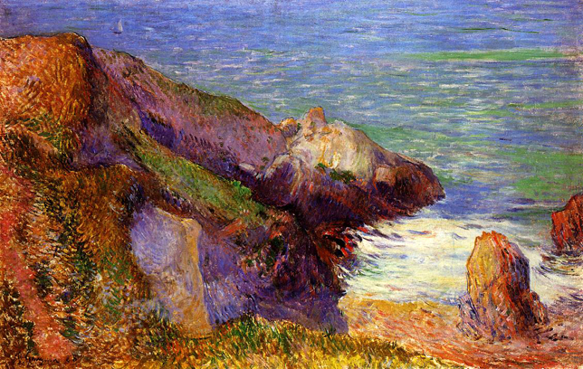 Rocks on the Breton Coast: 1888