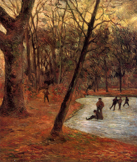 Skaters in Fredericksberg Park: 1884-85