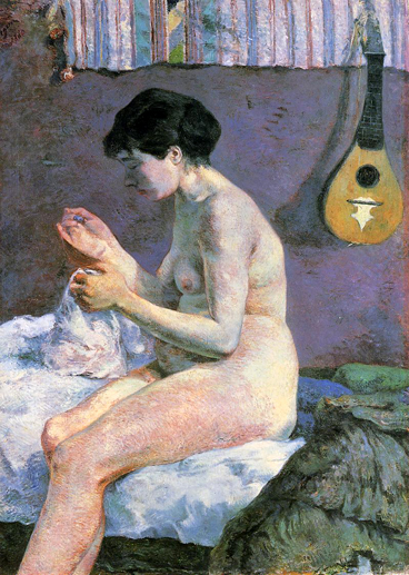 Study of  a Nude, Suzanne Sewing: 1880