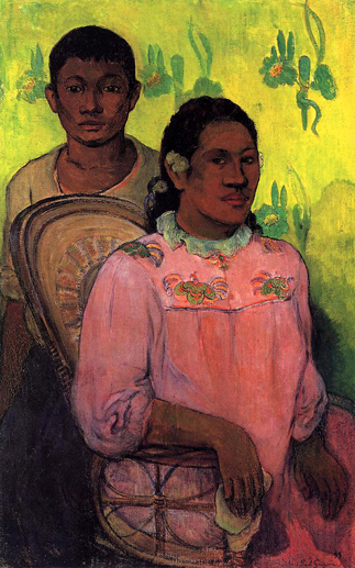 Tahitian Woman and Boy: 1899