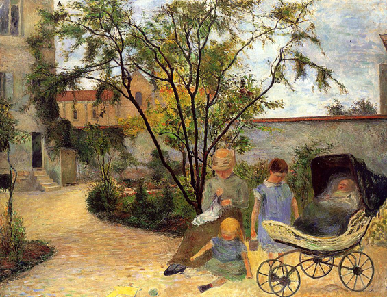 The Family in the Garden, rue Carcel: 1881