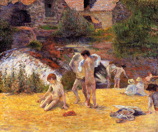 The Moulin du Bois d'Amour Bathing Place: 1886