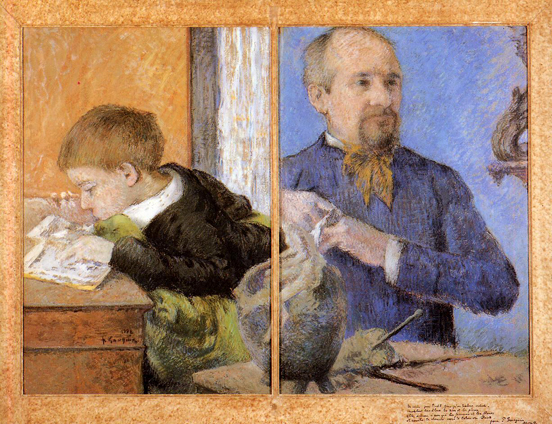 The Sculptor Aube and His Son: 1882