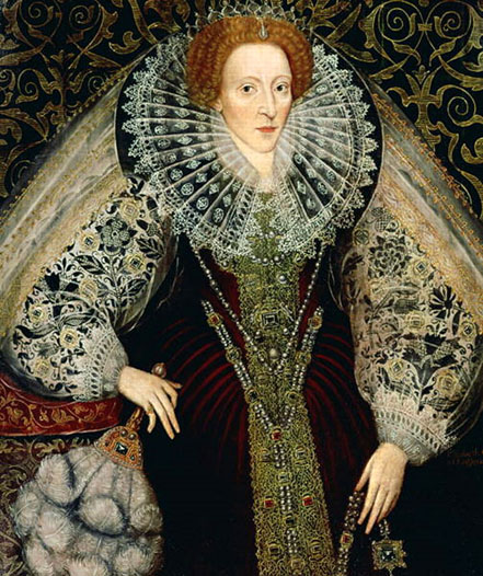 Elizabeth I attributed to Lohn Bettes: ca 1585-90