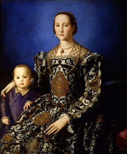 Portrait of Eleanor of Toledo and Her Son: 1545