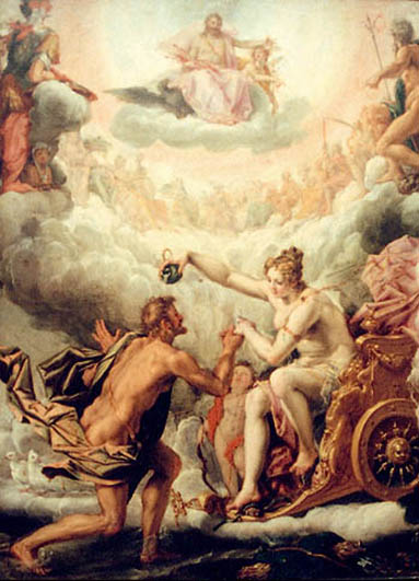 Aeneas and Venus on Olympus
