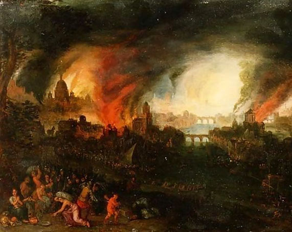 Troy in Flames
