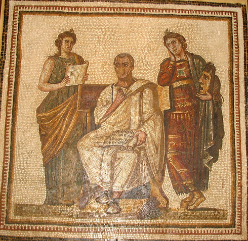 Virgil and Two Muses