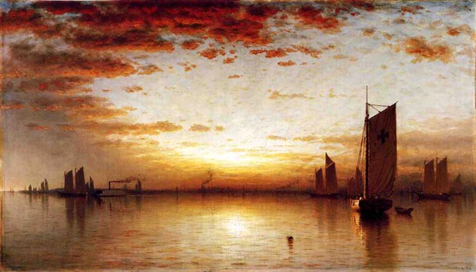 A Sunset, Bay of New York: 1878