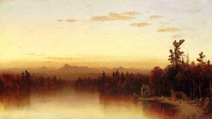 A Twilight in the Adirondacks: 1864