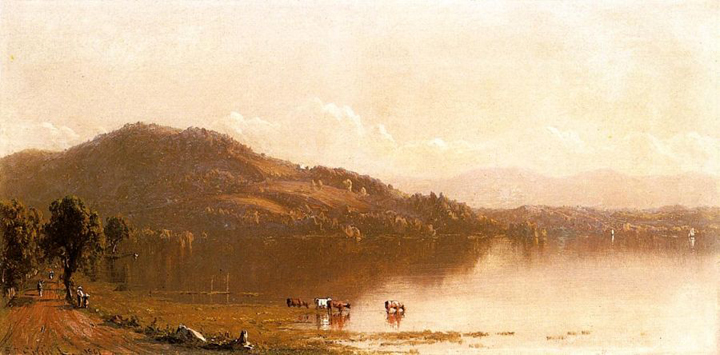 Mount Merino on the Hudson near Olana: 1861