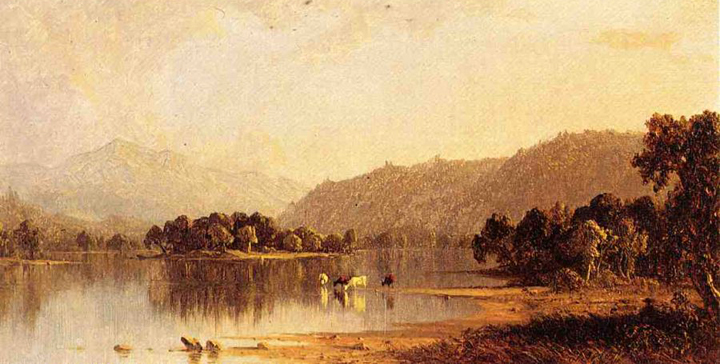 Mount Washington from the Saco River: 1858