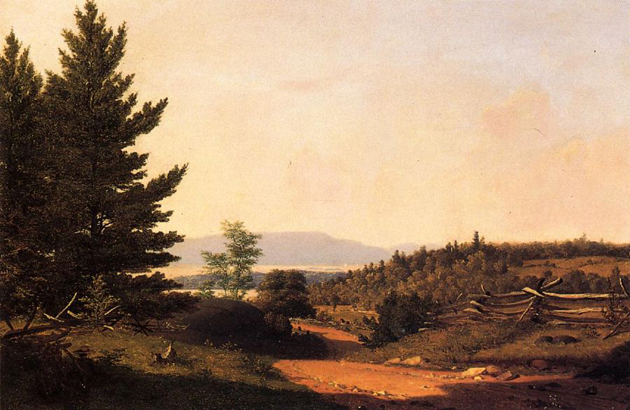 Road Scenery near Lake George: 1849