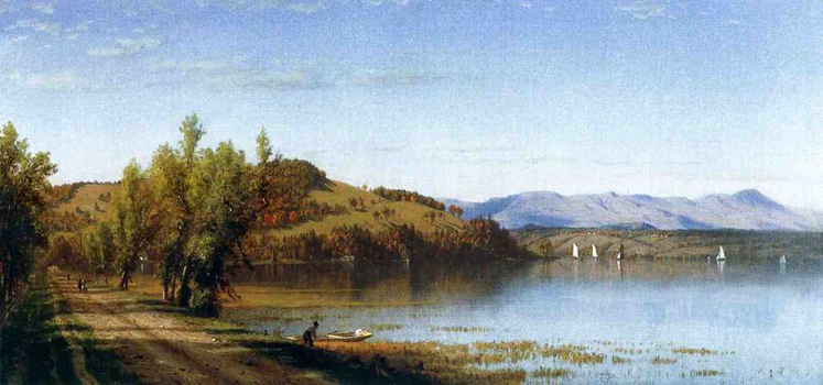 South Bay, on the Hudson, near Hudson, New York: 1864