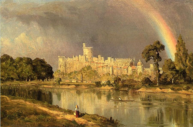 Study of Windsor Castle: 1855
