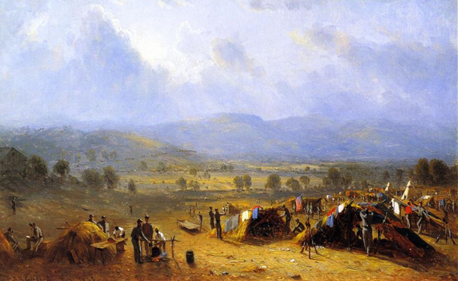 The Camp of the Seventh Regiment near Frederick, Maryland: 1863