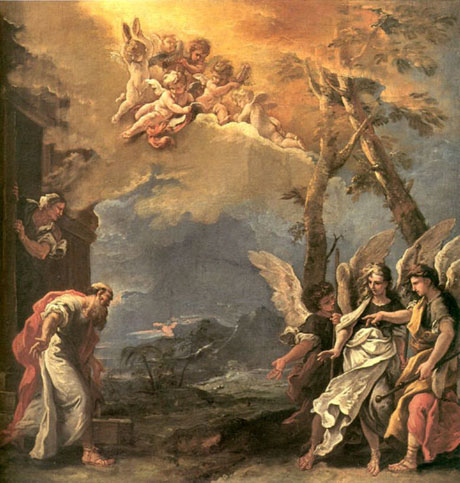 Abraham and Angels: ca 1695