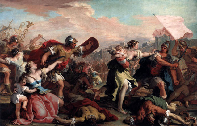 Battle of the Romans and the Sabines: ca 1700