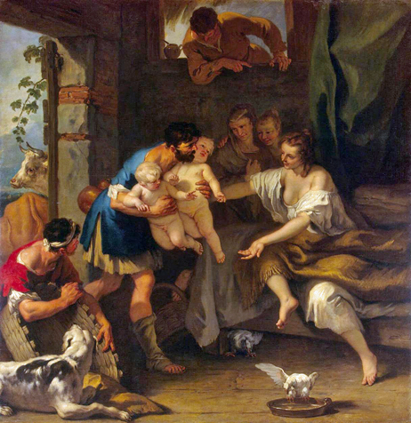 Childhood of Romulus and Remus: ca 1708