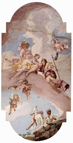 Frescoes in the Palazzo Pitti in Florence: Venus and Adonis