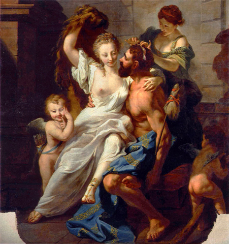 Hercules and Omphale by Johann Heinrich Tischbein the Elder