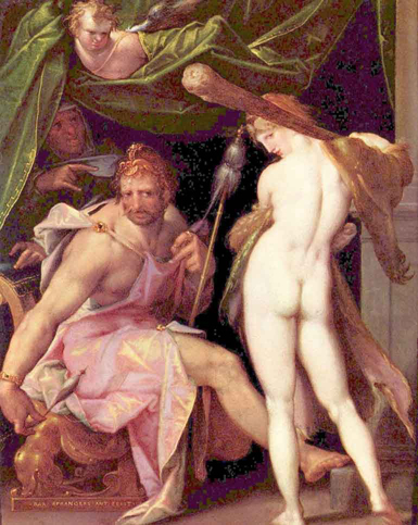 Hercules and Omphale by Spranger