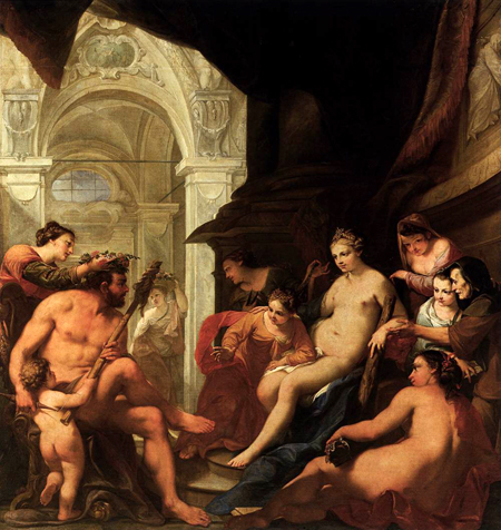 Hercules in the Palace of Omphale by Antonio Bellucci