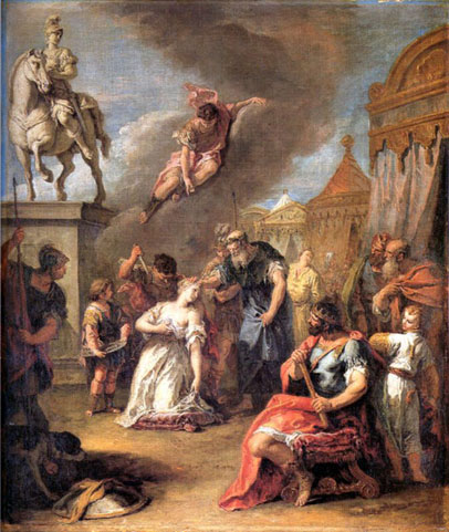Sacrifice of Polissena: ca 1720-30