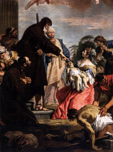 Saint Francis of Paola Resuscitating a Dead Child: 1733