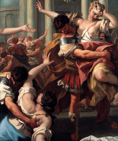 The Rape of the Sabine Women (Detail): ca 1700