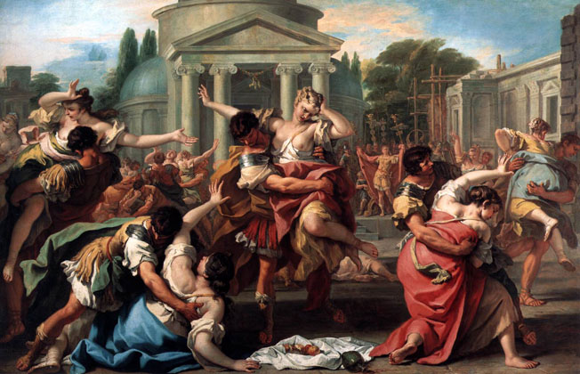 The Rape of the Sabine Women: ca 1700