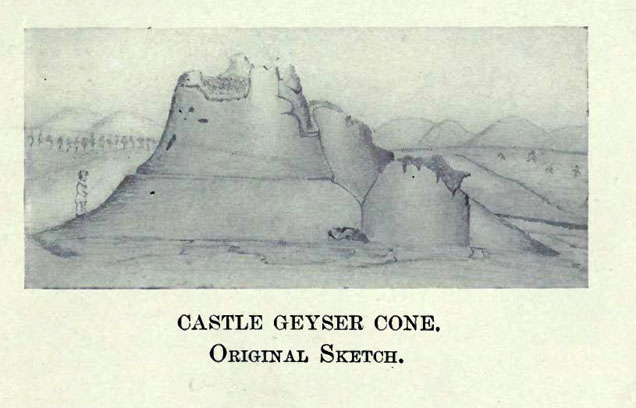 Castle Geyser Cone Originl Sketch