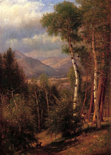 Hunter in the Woods of Ashokan: 1868