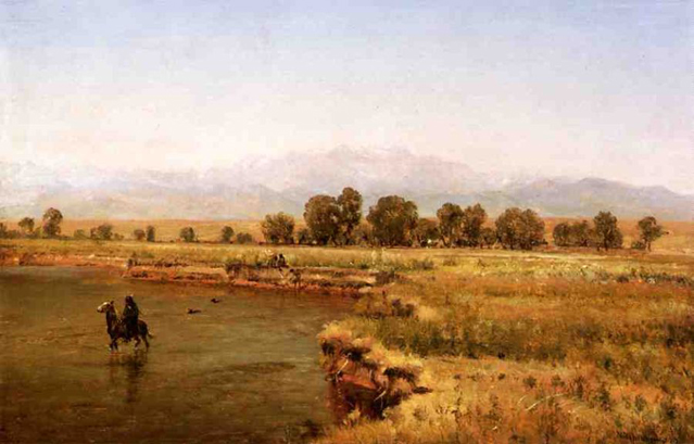 Indian Encampment on the Platte River, Colorado: 1873