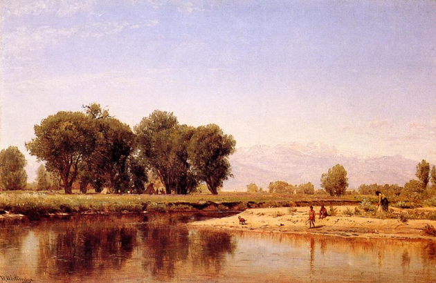 Indian Encampment on the Platte River: 1870