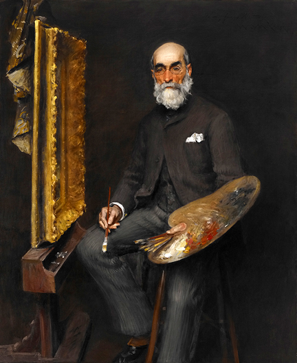 Portrait of Worthington Whittredge by William Merritt Chase