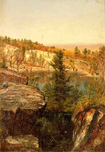 Rock Ledge and Pond: 1863