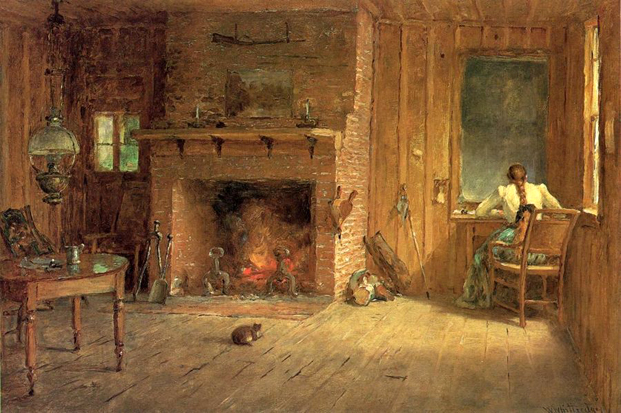 The Club House Sitting Room at Balsam Lake, Catskills: 1886