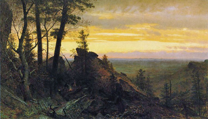 Twilight in the Shawangunk Mountains: 1865