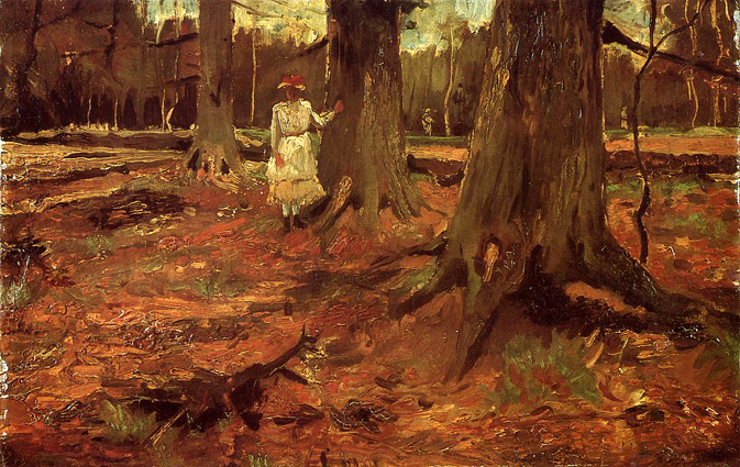 A Girl in White in the Woods: 1882