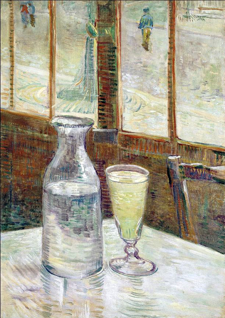 Cafe Table with Absinthe: 1887