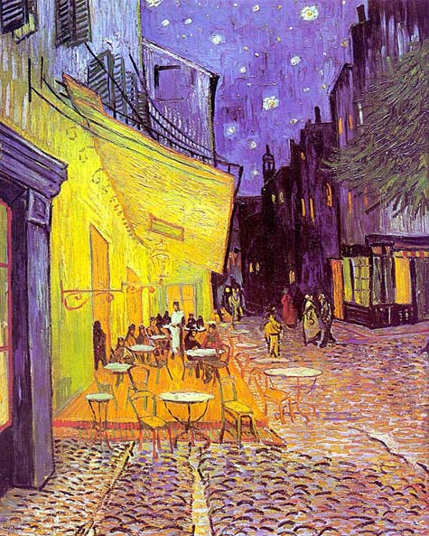 Cafe Terrace at Night: 1888